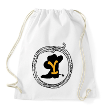 PRINTFASHION Yellowstone - Sportzsák, Tornazsák - Fehér tornazsák
