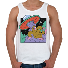 PRINTFASHION Yeti és az Ufo - Férfi atléta - Fehér atléta, trikó