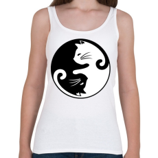 PRINTFASHION yin yang cicák - Női atléta - Fehér