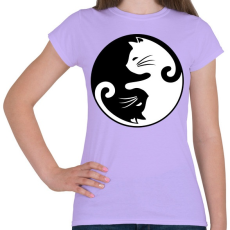 PRINTFASHION yin yang cicák - Női póló - Viola