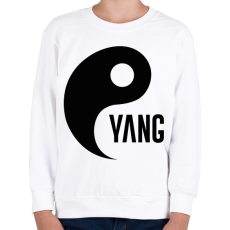 PRINTFASHION Yin Yang - Yang - Gyerek pulóver - Fehér
