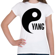 PRINTFASHION Yin Yang - Yang - Női póló - Fehér női póló