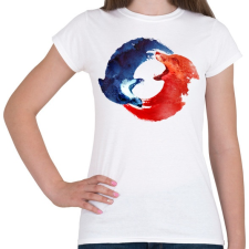 PRINTFASHION Ying Yang - Női póló - Fehér női póló