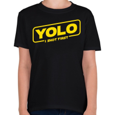 PRINTFASHION Yolo - Gyerek póló - Fekete gyerek póló