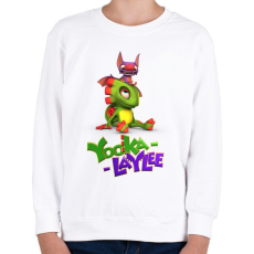 PRINTFASHION Yooka Laylee - Gyerek pulóver - Fehér