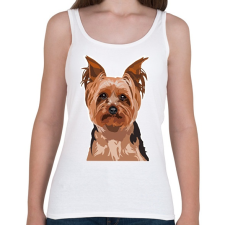 PRINTFASHION yorkie1 - Női atléta - Fehér női trikó