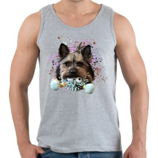 PRINTFASHION yorkie2 - Férfi atléta - Sport szürke