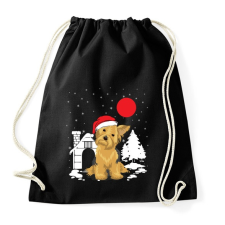 PRINTFASHION Yorkie karácsony - Sportzsák, Tornazsák - Fekete tornazsák
