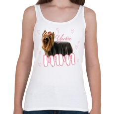 PRINTFASHION Yorkie Mama - Női atléta - Fehér