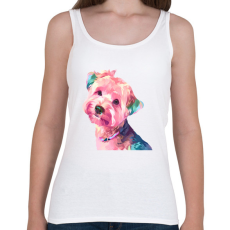 PRINTFASHION Yorkie - Női atléta - Fehér