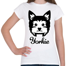 PRINTFASHION Yorkie - Női póló - Fehér női póló