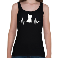 PRINTFASHION Yorkshire terrier - Női atléta - Fekete