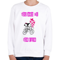 PRINTFASHION you and me - Gyerek pulóver - Fehér