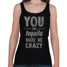 PRINTFASHION You and tequila - Női atléta - Fekete