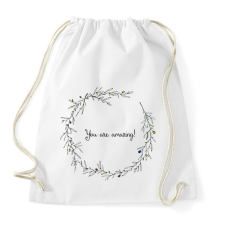 PRINTFASHION You are amazing - Sportzsák, Tornazsák - Fehér tornazsák