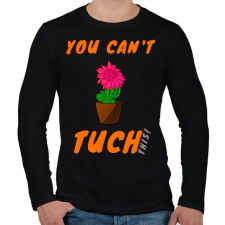 PRINTFASHION you can tuch this - Férfi hosszú ujjú póló - Fekete férfi póló