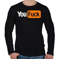 PRINTFASHION you fuck - Férfi hosszú ujjú póló - Fekete férfi póló