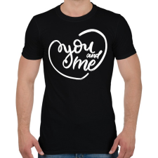 PRINTFASHION You & me - Férfi póló - Fekete férfi póló