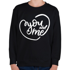 PRINTFASHION You & me - Gyerek pulóver - Fekete