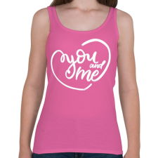 PRINTFASHION You & me - Női atléta - Rózsaszín női trikó