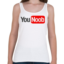 PRINTFASHION you noob - Női atléta - Fehér női trikó