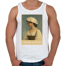 PRINTFASHION You're a b*tch - Festmény - Férfi atléta - Fehér atléta, trikó