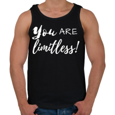 PRINTFASHION You're limitless - Férfi atléta - Fekete