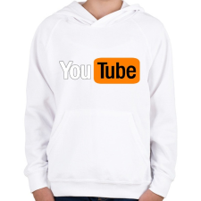 PRINTFASHION you tube - Gyerek kapucnis pulóver - Fehér gyerek pulóver, kardigán