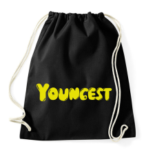 PRINTFASHION Youngest - Legkisebb tesó - Sportzsák, Tornazsák - Fekete tornazsák