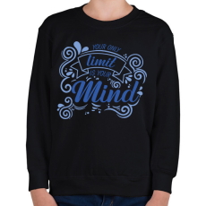 PRINTFASHION Your mind - Gyerek pulóver - Fekete