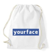 PRINTFASHION yourface - Sportzsák, Tornazsák - Fehér tornazsák