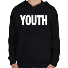 PRINTFASHION YOUTH - Gyerek kapucnis pulóver - Fekete