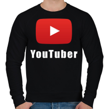 PRINTFASHION YouTuber - Férfi pulóver - Fekete férfi pulóver, kardigán