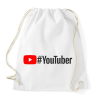 PRINTFASHION Youtuber - Sportzsák, Tornazsák - Fehér