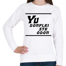 PRINTFASHION Yu gonplei ste odon - Női pulóver - Fehér
