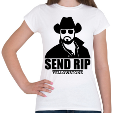 PRINTFASHION yyellowstone Send RIP - Női póló - Fehér