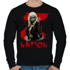 PRINTFASHION z nation-lucy - Férfi pulóver - Fekete férfi pulóver, kardigán