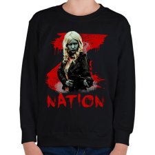 PRINTFASHION z nation-lucy - Gyerek pulóver - Fekete gyerek pulóver, kardigán