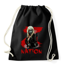 PRINTFASHION z nation-lucy - Sportzsák, Tornazsák - Fekete tornazsák