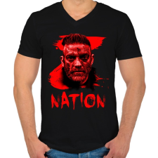PRINTFASHION Z NATION MURPHY - Férfi V-nyakú póló - Fekete férfi póló