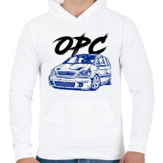 PRINTFASHION Zafira - Férfi kapucnis pulóver - Fehér