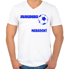 PRINTFASHION Zalaegerszegi drukker - Férfi V-nyakú póló - Fehér férfi póló