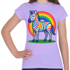 PRINTFASHION Zebra - Női póló - Viola