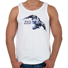 PRINTFASHION Zed - Férfi atléta - Fehér atléta, trikó