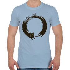 PRINTFASHION ZEN kör - enszó - Férfi póló - Világoskék férfi póló
