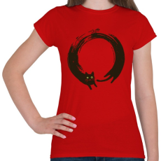PRINTFASHION ZEN kör - enszó - Női póló - Piros