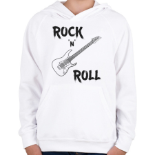 PRINTFASHION Zene  - Gyerek kapucnis pulóver - Fehér gyerek pulóver, kardigán