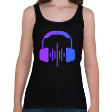 PRINTFASHION Zene - Női atléta - Fekete