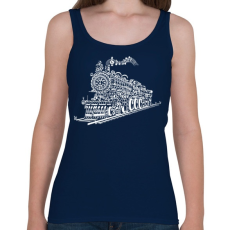 PRINTFASHION Zenevonat - Női atléta - Sötétkék