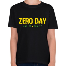 PRINTFASHION Zero day - 0day - Gyerek póló - Fekete gyerek póló
